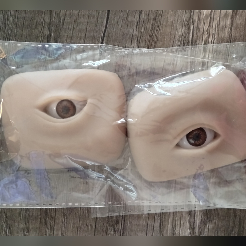 Eye Practice Skin, 3D Silicone Fake Eye Practice Skin Makeup Face Board